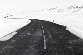 road in the snow